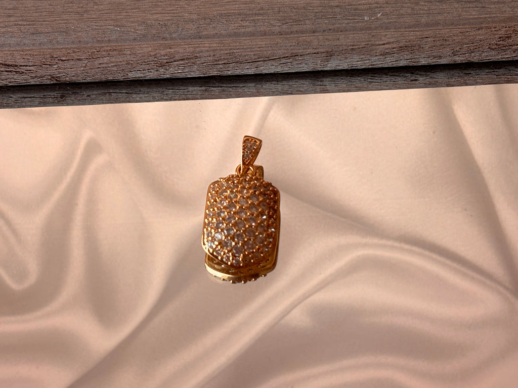 Arched Oval Drop Earrings and Pendant