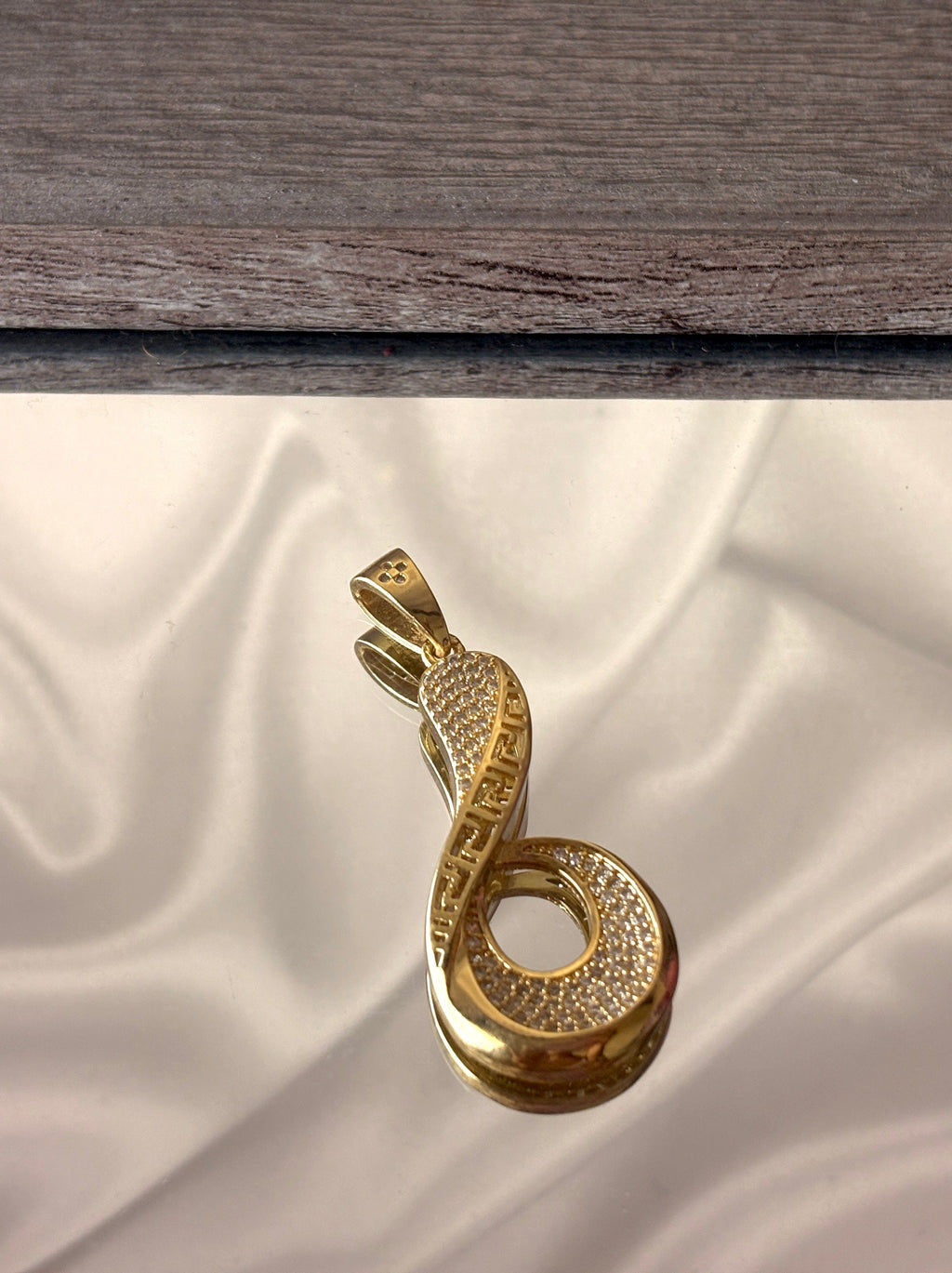 Curve Studded Drop Earrings and Pendant