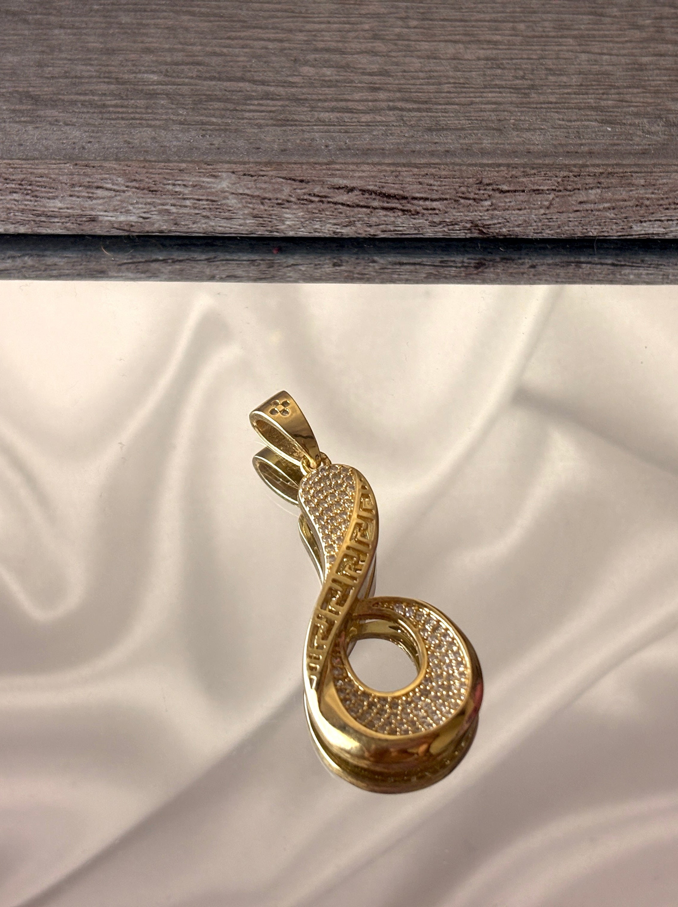 Curve Studded Drop Earrings and Pendant