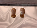 Arched Oval Drop Earrings and Pendant