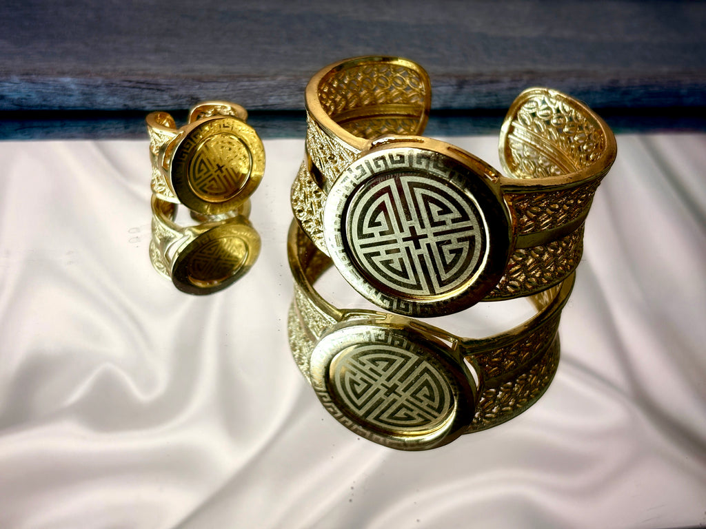 Signature Circle Ring & Cuff Set