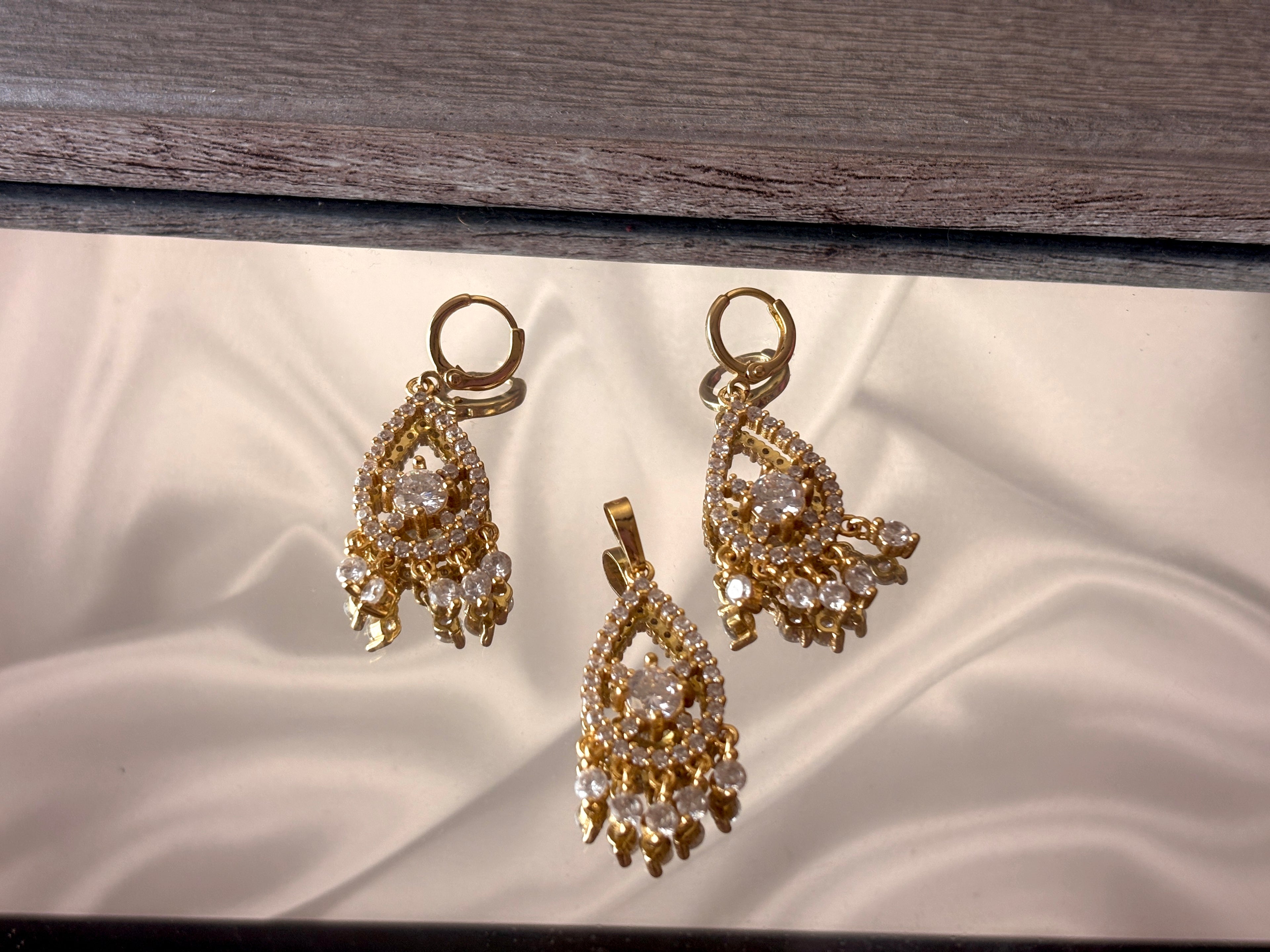 Enchanted Drop Earrings and Pendant