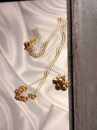 Open Bloom Chain + Stud Earrings