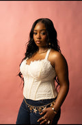 Halter Luxe Corset - Ivory